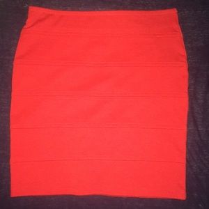 Red skirt